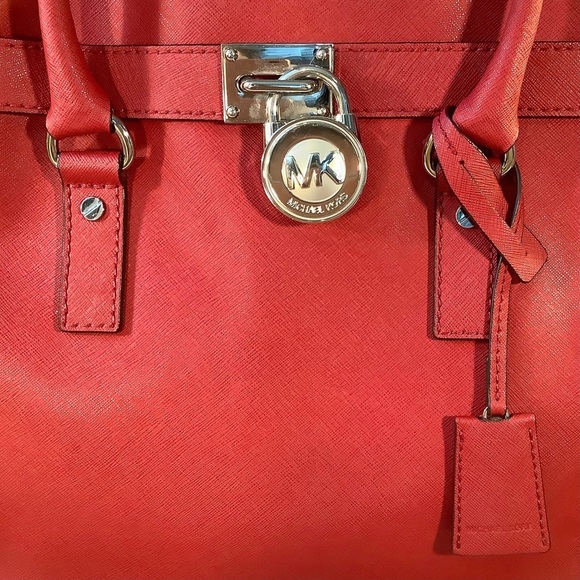 🔴MICHAEL KORS Red Hamilton Bag - Picture 8 of 8